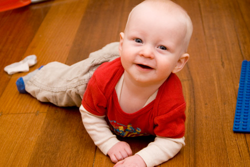 baby crawling