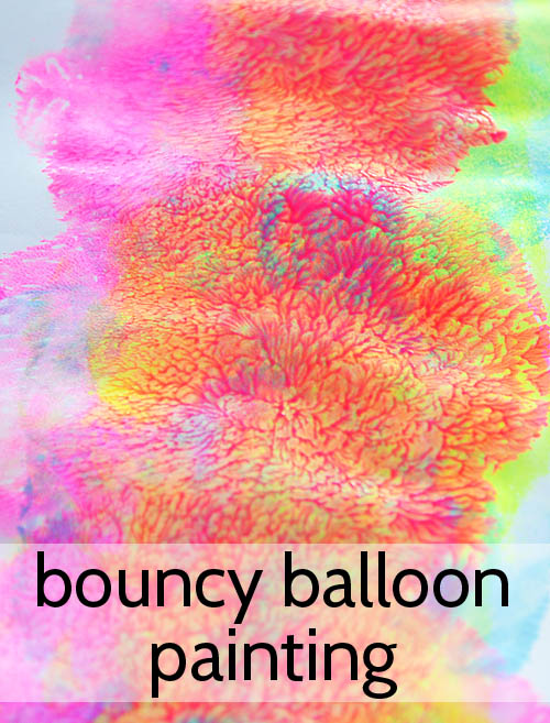 http://picklebums.com/2013/04/02/bouncey-balloon-painting/