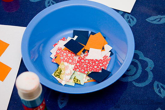 Simple Play Ideas - Paper Square Collage . Because art for kids doesn't have to be difficult.