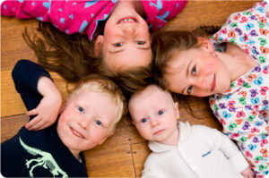 four kids