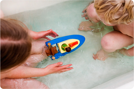 rubber band boat eco toys