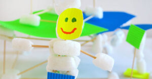 Packing Peanut Fun! Creating and building with this fun, low mess, recycled craft material.