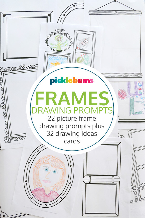 picture frame drawing prompts set
