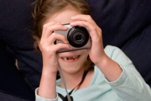 kids taking photos