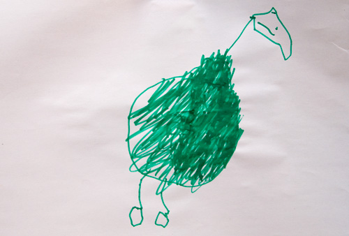 three year old's drawing