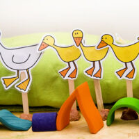duck puppets and blocks