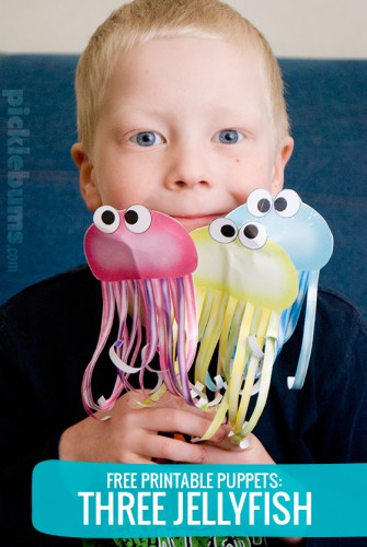 Three Jellyfish Printable Puppets! - Picklebums