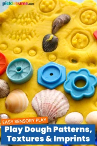 playdough patterns, textures and imprints activity
