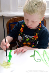 painting a mural together