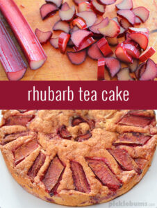 Rhubarb Tea Cake - a deliciously easy cake recipe