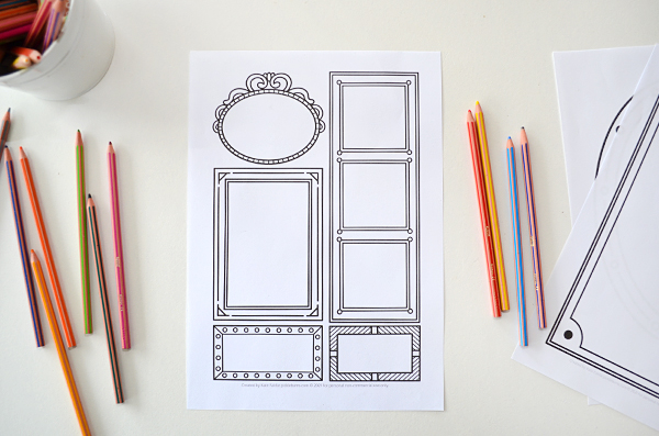 Picture Frame Drawing Prompts - Free Printable - Picklebums