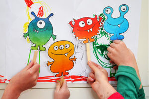 Free Printable Monster Puppets - Picklebums