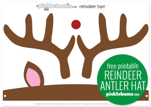 Free Printable Reindeer Antlers! - Picklebums