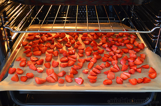 oven dried strawberries