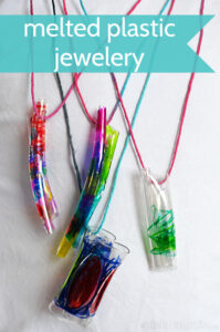 melted bottle necklaces