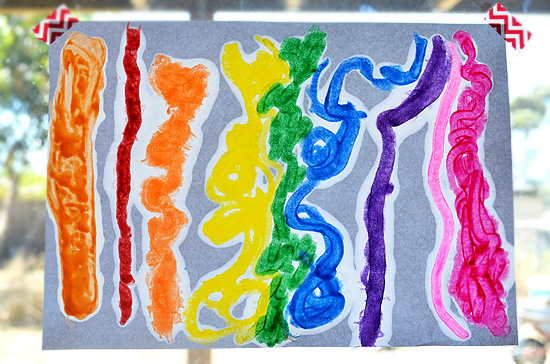 melted crayon drawings