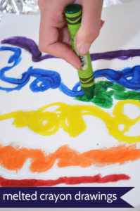 melted crayon drawings