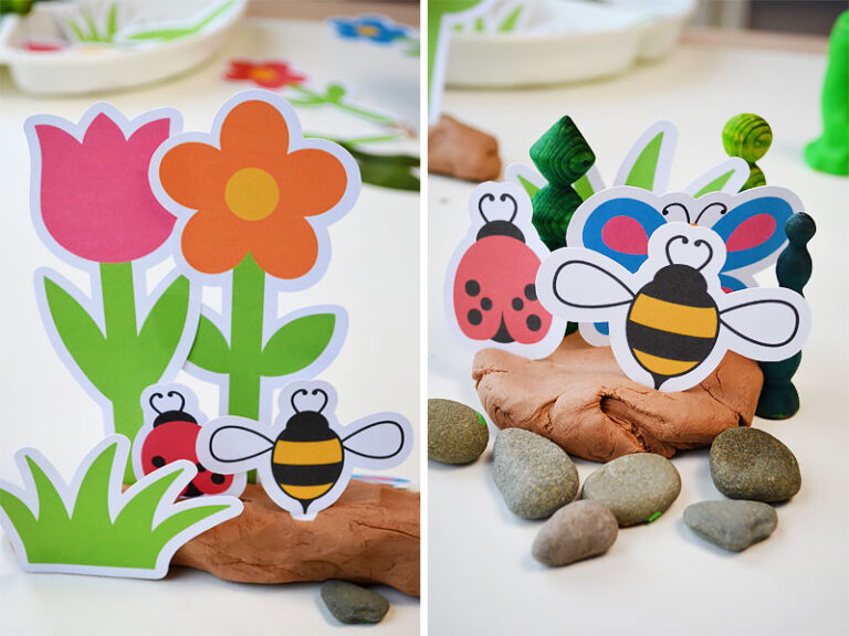 kids playdough gardens