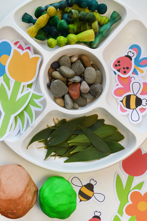 playdough garden supplies