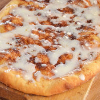 Cinnamon Pizza Recipe - a quicker way to get your homemade cinnamon scroll fix, without the scroll part!