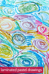 We've been experimenting with laminating pastel drawings.