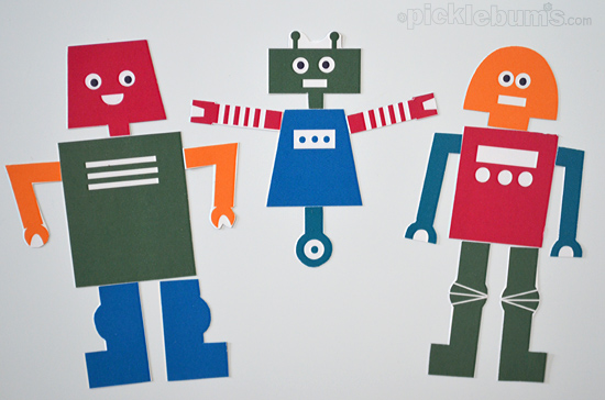 Build Your Own Robot! A free printable set of robot parts for playing and creating!