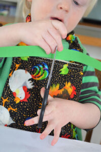 Simple Strip Collage - an easy art activity for little hands