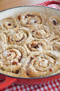 Fruity Oat Scrolls (with lemon icing!)