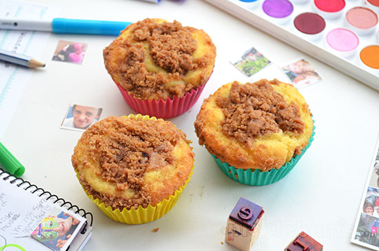 Pear Crumble Muffins - great after school snack!