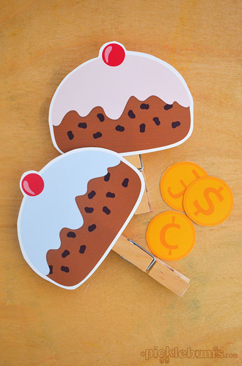 Five Currant Buns - free printable puppets! 