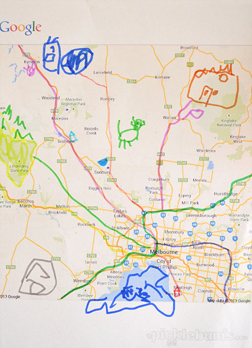 Playing with Maps - open-ended exploration for preschoolers from picklebums.com