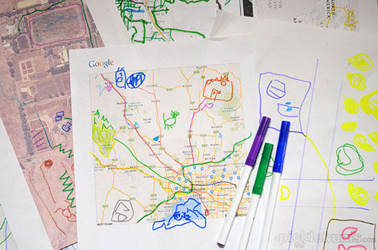 Playing with Maps - open-ended exploration for preschoolers from picklebums.com