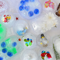 Twenty fun things to freeze into ice blocks for cool sensory play!