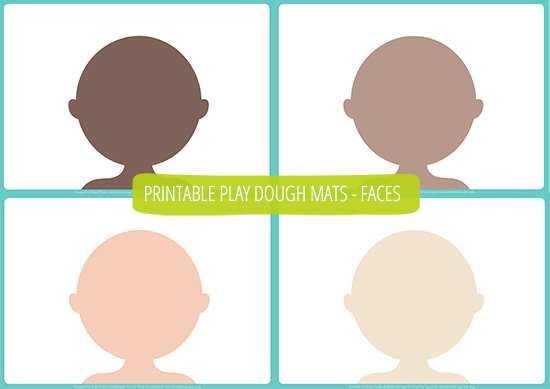 People Play Dough Mats - Free Printable !