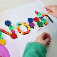 Learning Your Name - three playful ways to help kids learn to recognise their own name using a simple name card.