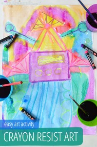 crayon resist are - a magical and easy art activity