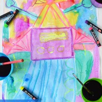 crayon resist are - a magical and easy art activity