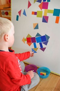 Magnet Madness! - 3 DIY ways to play with a magnet board. Free Printable shapes to make magnets