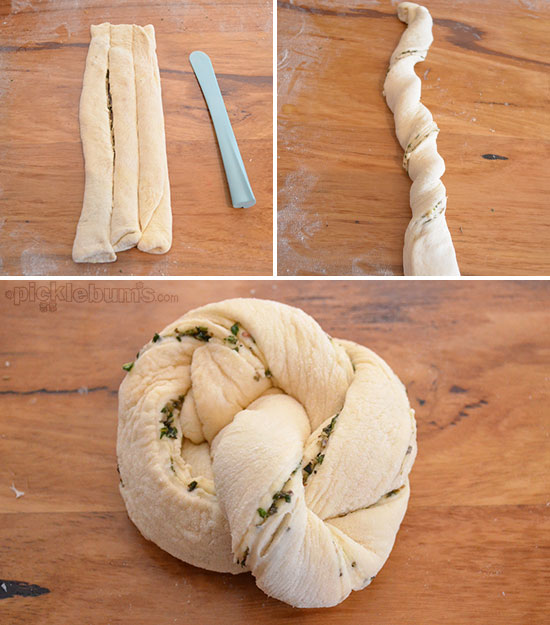Twisty Herb Bread Rolls
