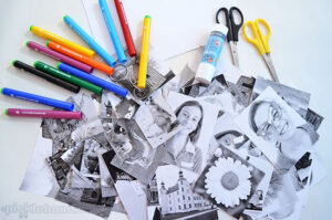 Crazy Photo Collages - create all kinds of crazy creations with this simple collage activity. Free printable to get you started!