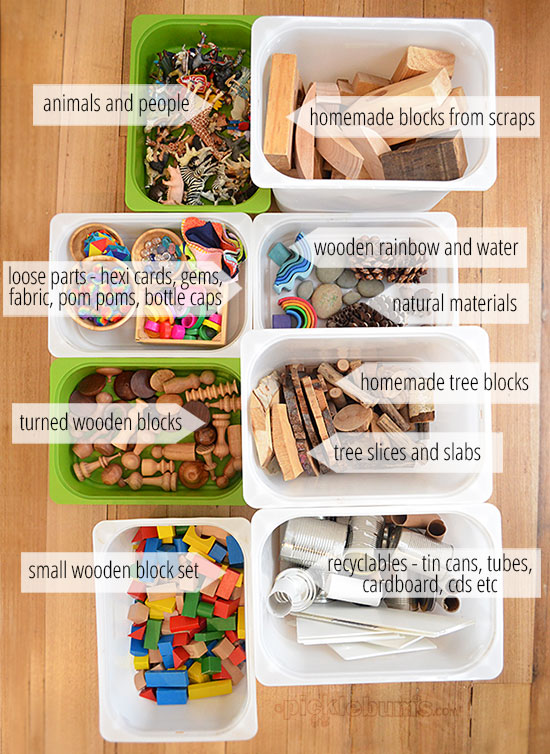 Block Play at Home - easy ideas that don't cost a bomb! - what we use for block play