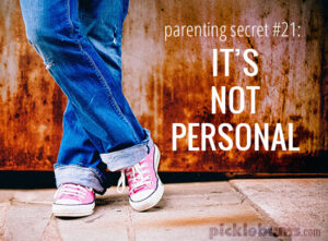 Can I let you in on a little secret about parenting that I figured out recently - it's not personal.