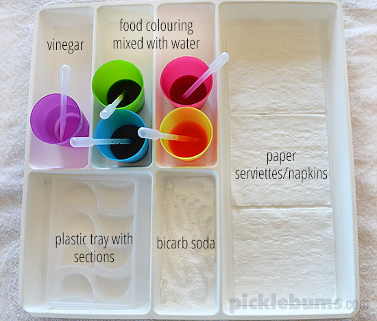 Eye Dropper Activity Tray - fine motor, art and science rolled into one fab activity!