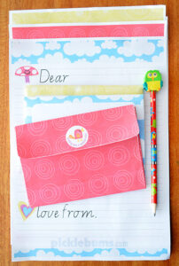 Free Printable Kids Letter Writing Set