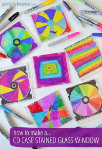 Make a CD case stained glass window!