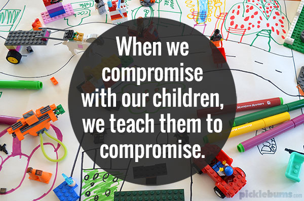 Compromise is not the same as giving in - learning to compromise as a parent,