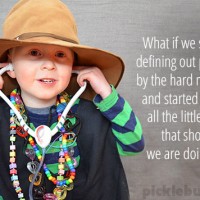 What if we stopped defining out parenting by the hard moments, and started noticing all the little things that show us we are doing ok...