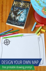 Mapmaker Drawing Prompt - make your own maps with this free printable drawing prompt