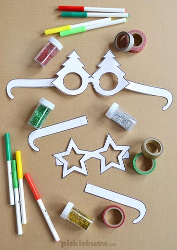Free Printable Christmas Glasses! - Picklebums