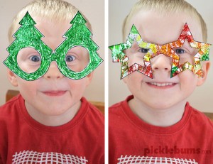 Free Printable Christmas Glasses! - Picklebums